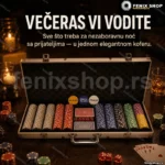 Poker set 500 žetona sa dva špila i aluminijumskim koferom