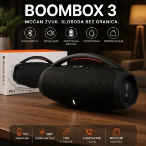 Prenosivi bežični zvučnik Boom Box 3 sa jakim basom
