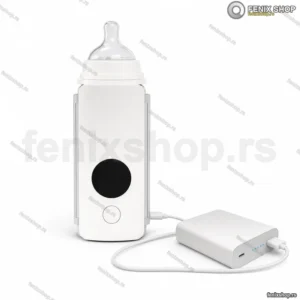 Prenosni USB Grejač za Flašice sa LCD Ekranom – Toplo Mleko za Bebe