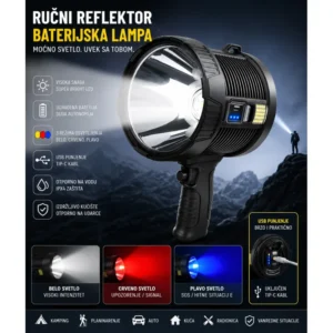 Punjiva LED ručna reflektorska lampa X Pro