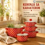 Retro set šerpi — komplet od 5 komada
