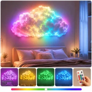 RGB LED Oblak – 3D Zidna Dekoracija sa Daljinskim