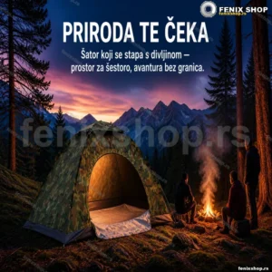 Šator za 6 osoba sa maskirnim dezenom