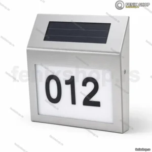 Solarni LED Kućni Broj – Vidljiv Danju i Noću, Lako Montiranje