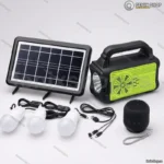 Solarni sistem sa akumulatorom +USB BT zvučnik +3 sijalice