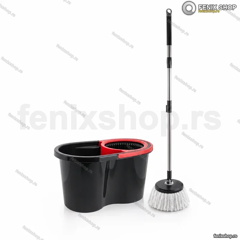 Spin Mop Džoger PROFF Black – Rotirajući Mop sa Ceđenjem Spin Mop Džoger PROFF Black – Rotirajući Mop sa Ceđenjem