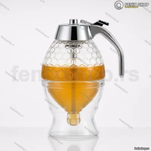 Stakleni Dozer za Med sa Klik Sistemom i Poklopcem — 250ml