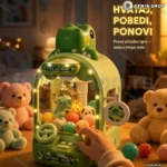 Stona mašina hvataljka za igračke — motiv dinosaurusa