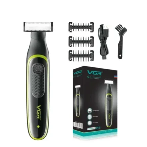 VGR V-017 električni trimer za bradu sa 3 nastavka i IPX5 zaštitom
