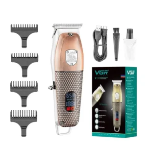 VGR V-967 bežični trimer za bradu i kosu sa LED ekranom