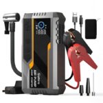 Višenamenski jump starter 4u1 sa kompresorom i LCD ekranom