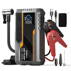 Višenamenski jump starter 4u1 sa kompresorom i LCD ekranom