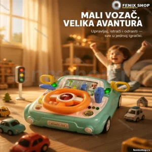 Volan simulator vožnje za decu sa zvukom i svetlom