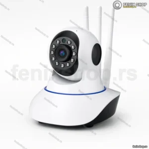 WiFi Kamera sa Rotirajućom Glavom i Tri Antene – Full HD 1080p za Unutrašnji Nadzor