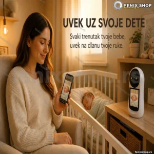 WiFi kamera za bebe V5 — baby monitor sa ICSee aplikacijom