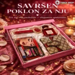 Ženski poklon set sa satom, novčanikom, parfemom i sminkanjem