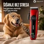 VGR V-202 bežična mašinica za šišanje pasa i mačaka — profesionalna nega kod kuć