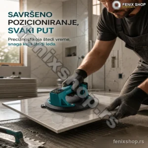 Električna vakuum hvataljka za pločice sa 2 punjive baterije