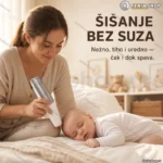 Električna mašinica za šišanje beba sa usisavanjem dlake