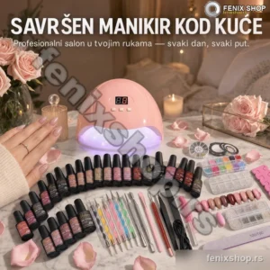 Misscheering komplet za manikir od 56 delova sa UV LED lampom 36 W