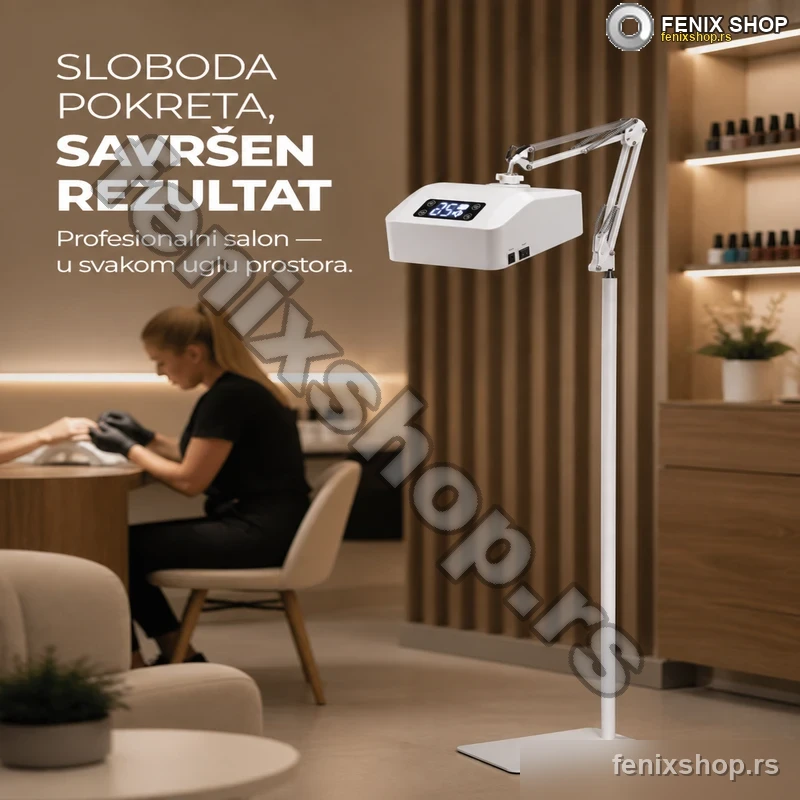 UV LED podna lampa za pedikir i manikir 48W sa rotacijom 360° UV LED podna lampa za pedikir i manikir 48W sa rotacijom 360°