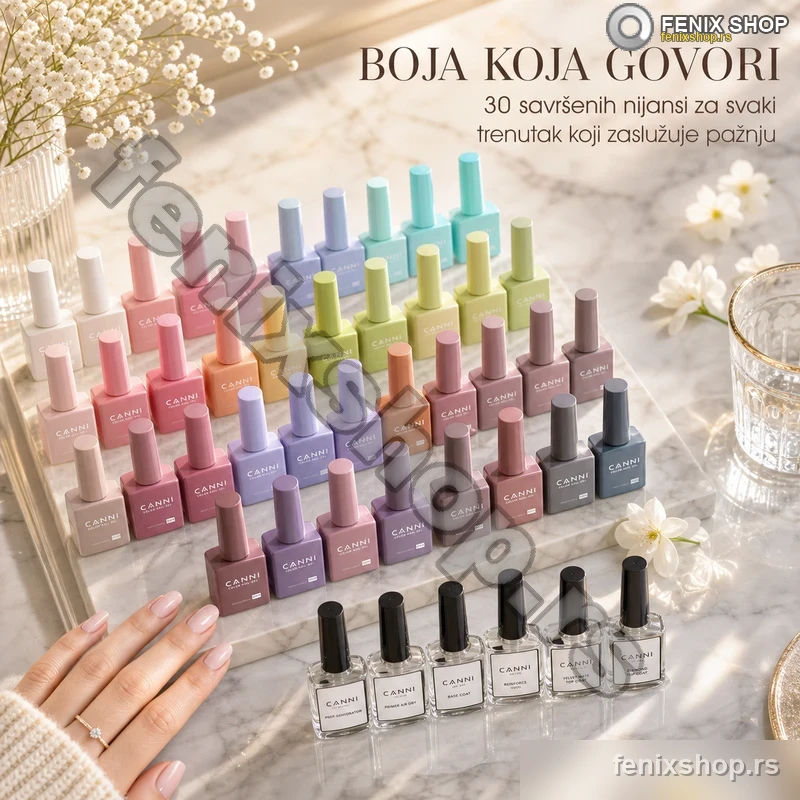 CANNI CC2 gel lakovi set 30 × 9 ml HEMA free CANNI CC2 gel lakovi set 30 × 9 ml HEMA free