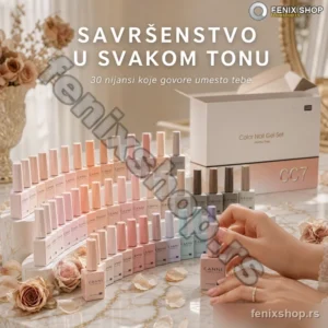 CANNI CC7 gel lakovi set 30 × 9 ml HEMA free