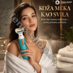 RoziaPro bežični ženski brijač – premaz od 18K ružičastog zlata