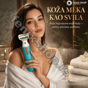 RoziaPro bežični ženski brijač – premaz od 18K ružičastog zlata