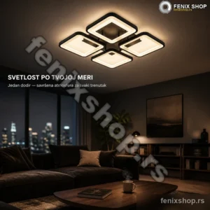 Brilagi BG0932 crna LED plafonjera 85W sa daljinskim 42cm