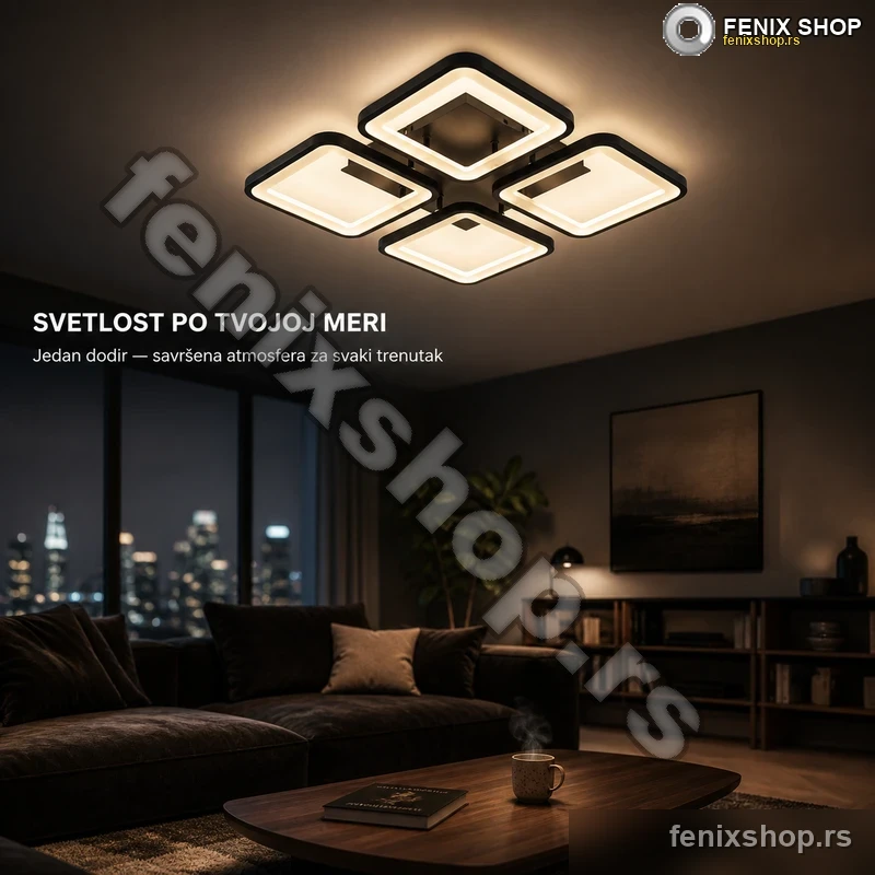Brilagi BG0932 crna LED plafonjera 85W sa daljinskim 42cm Brilagi BG0932 crna LED plafonjera 85W sa daljinskim 42cm