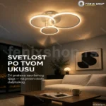 Bela LED plafonjera 84W sa daljinskim upravljačem DL1179