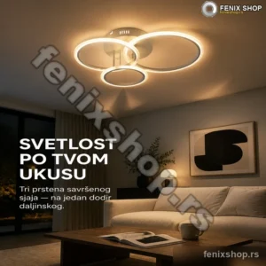 Bela LED plafonjera 84W sa daljinskim upravljačem DL1179