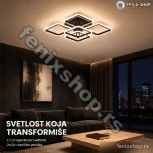 LED plafonjera 90W kvadratna 40x40 cm sa promenom temperature boje