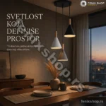 Viseća lampa MF-16 sa tri konusna abažura
