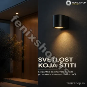 Baleno spoljna zidna lampa GU10 crna ovalna IP65 – QAZQA