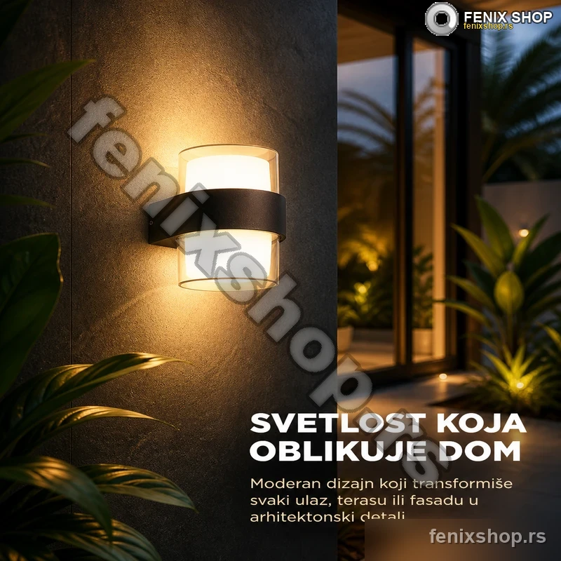 LED zidna lampa sa up-down efektom i akrilnim difuzorom LED zidna lampa sa up-down efektom i akrilnim difuzorom