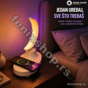 LED stona lampa sa bežičnim punjačem i Bluetooth zvučnikom F-21