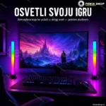 RGB svetlosni barovi 26 cm — par sa app kontrolom i muzičkom sinhronizacijom