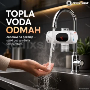 Protočni grejač vode za slavinu ZSW-D04, 3400 W, digitalni displej