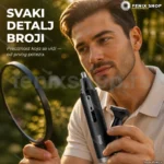 DSP 40007 punjivi trimer za nos, uši i bradu — 2u1 sa rotacijom 360°