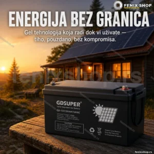 GD Super gel akumulator 12V 150Ah — solarni sistemi