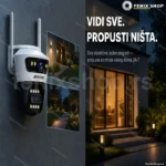 Jortan spoljna WiFi kamera sa dva kadra i pokretnom kupolom IP66