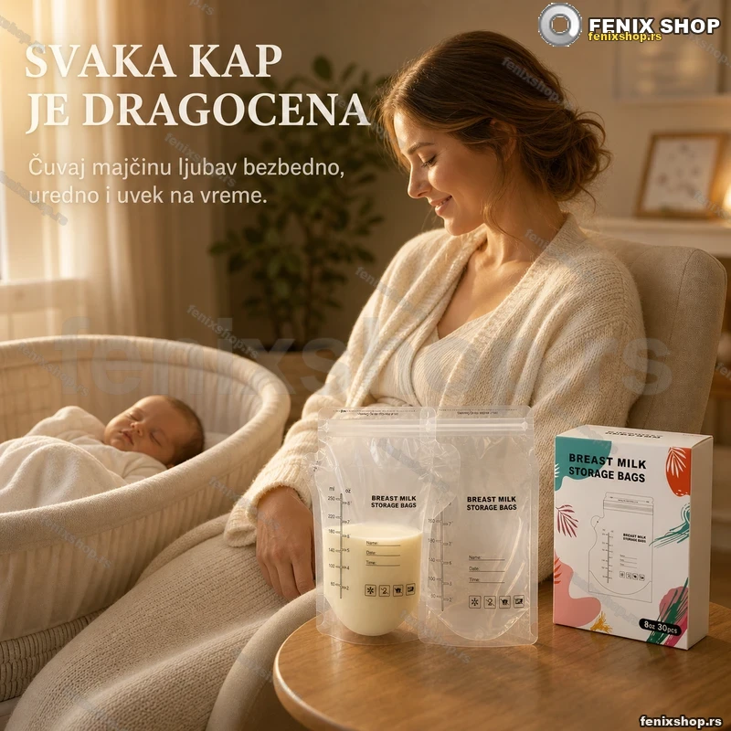 Kese za čuvanje majčinog mleka 235 ml — 60 kesa u pakovanju