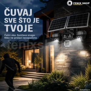 AOV četvorostruka 4G kamera sa solarnim panelom i AI detekcijom