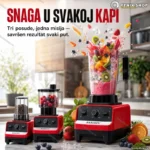 BARDEFU BF-5012 blender sa 15 brzina — 3 posude i drobljenje leda