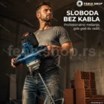 Aku mešalica za lepak, boju i malter sa 2 baterije i punjačem