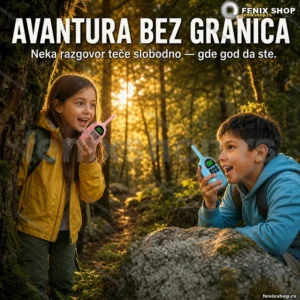 Dečiji toki-voki set sa 22 kanala, VOX funkcijom i LED lampom
