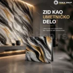 PVC ploče samolepljive 60x60 cm crno-zlatni mermer, 12 kom
