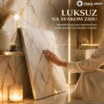 Samolepljivi paneli beli mermer sa zlatnim žilama 60x60 cm, 10 kom